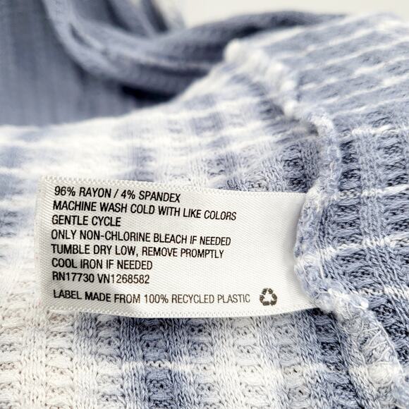 Knox Rose White & Blue Tie-Dye Long Flare Sleeves Cardigan Women's Plus Size XXL - Picture 5 of 5